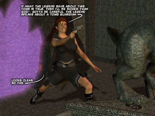 이 모 의 Lara 크로프트 부품 2 부품 3